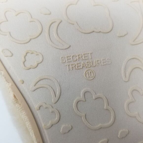 NWT IVORY SOFT WOOL BLEND SLIP ON HOUSESHOES. SIZES 6, 10, 11. - Picture 11 of 14